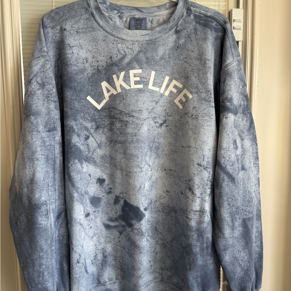 Comfort Colors Lake Life Blue Sweatshirt